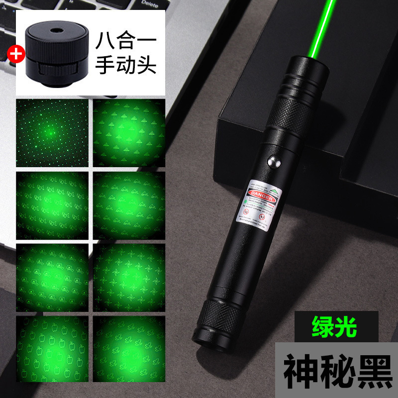 láser de carga directa puntero láser verde super brillante recargable luz verde de larga duración antorcha astronómica de alta potencia