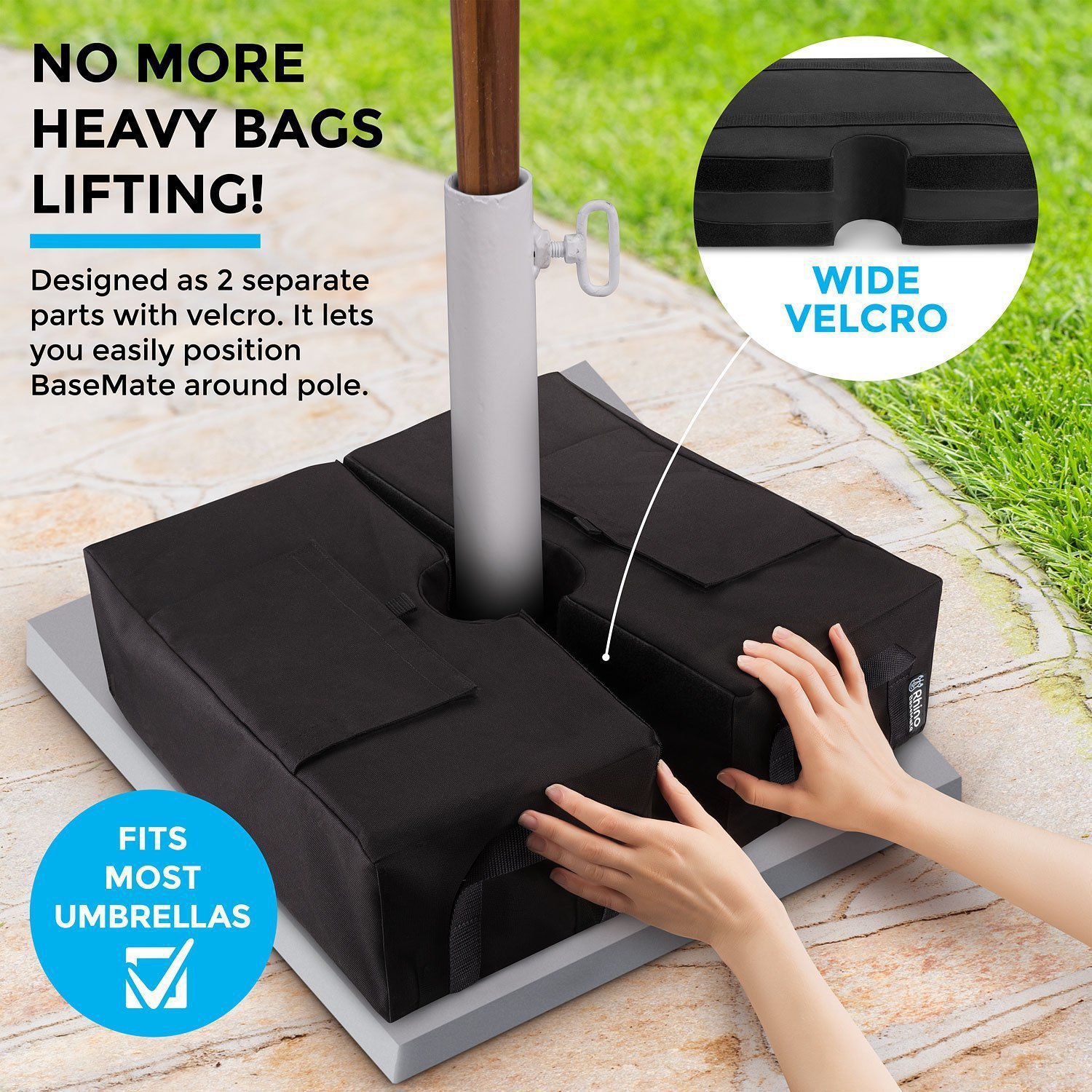 Transfronterizo cuadrado sombrilla al aire libre bolsa de arena dosel publicidad toldo pantalla soporte de dosel marco contrapeso fijo