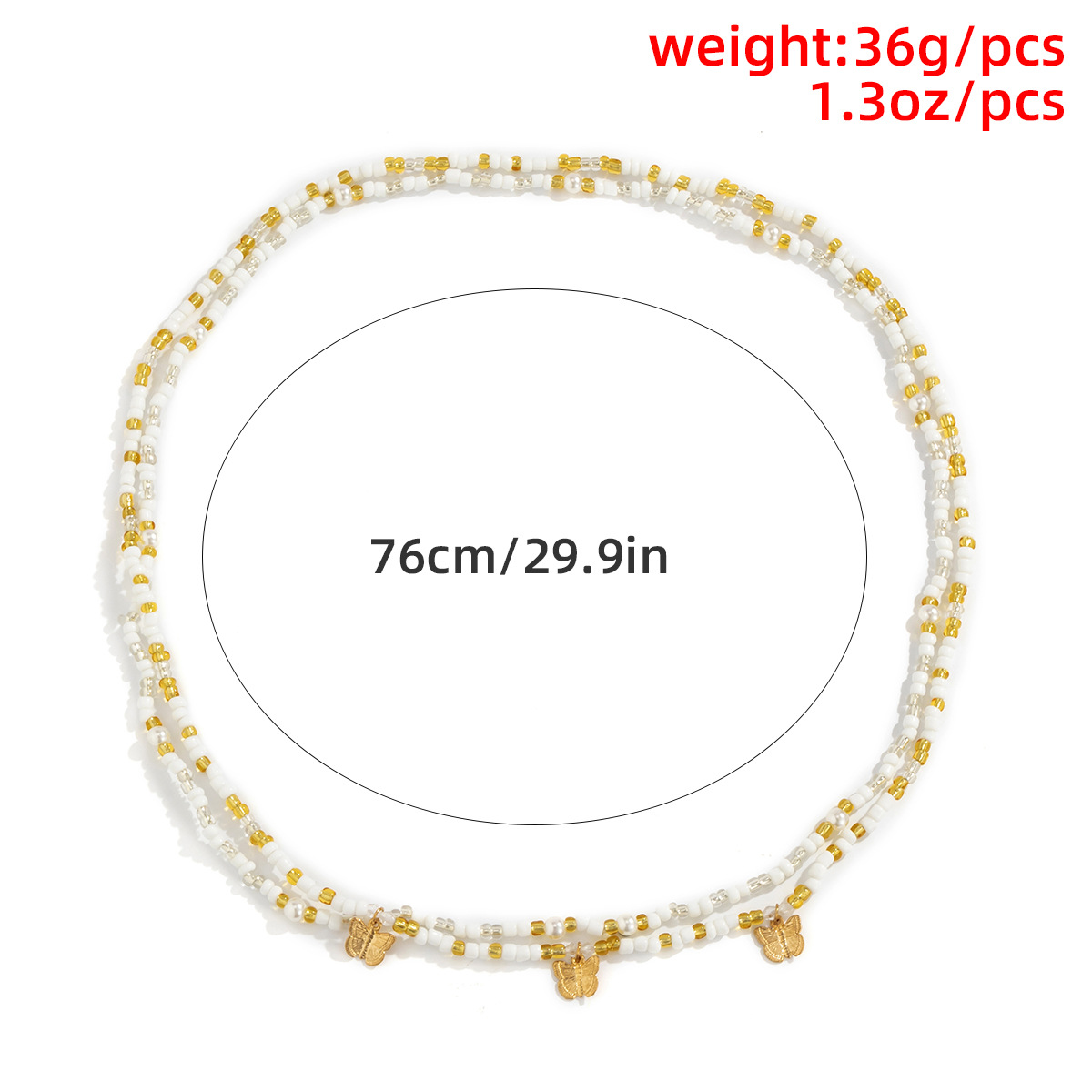 Retro Farbe Miyuki Perlen Schmetterling Stretch Perlen Körper Kette Großhandel Nihaojewelry display picture 9