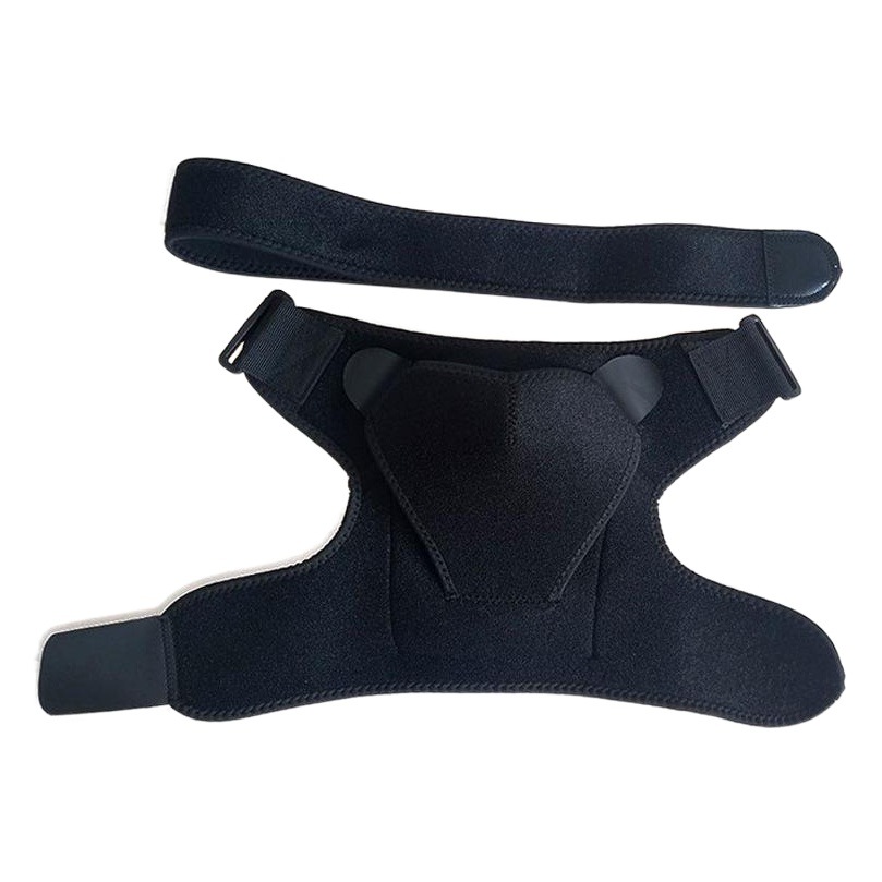 Sports Shoulder Pad Pressurized Adjustable Single Shoulder Belt Protector Outdoor Fitness Basketball Badminton Sports Goods Wholesale