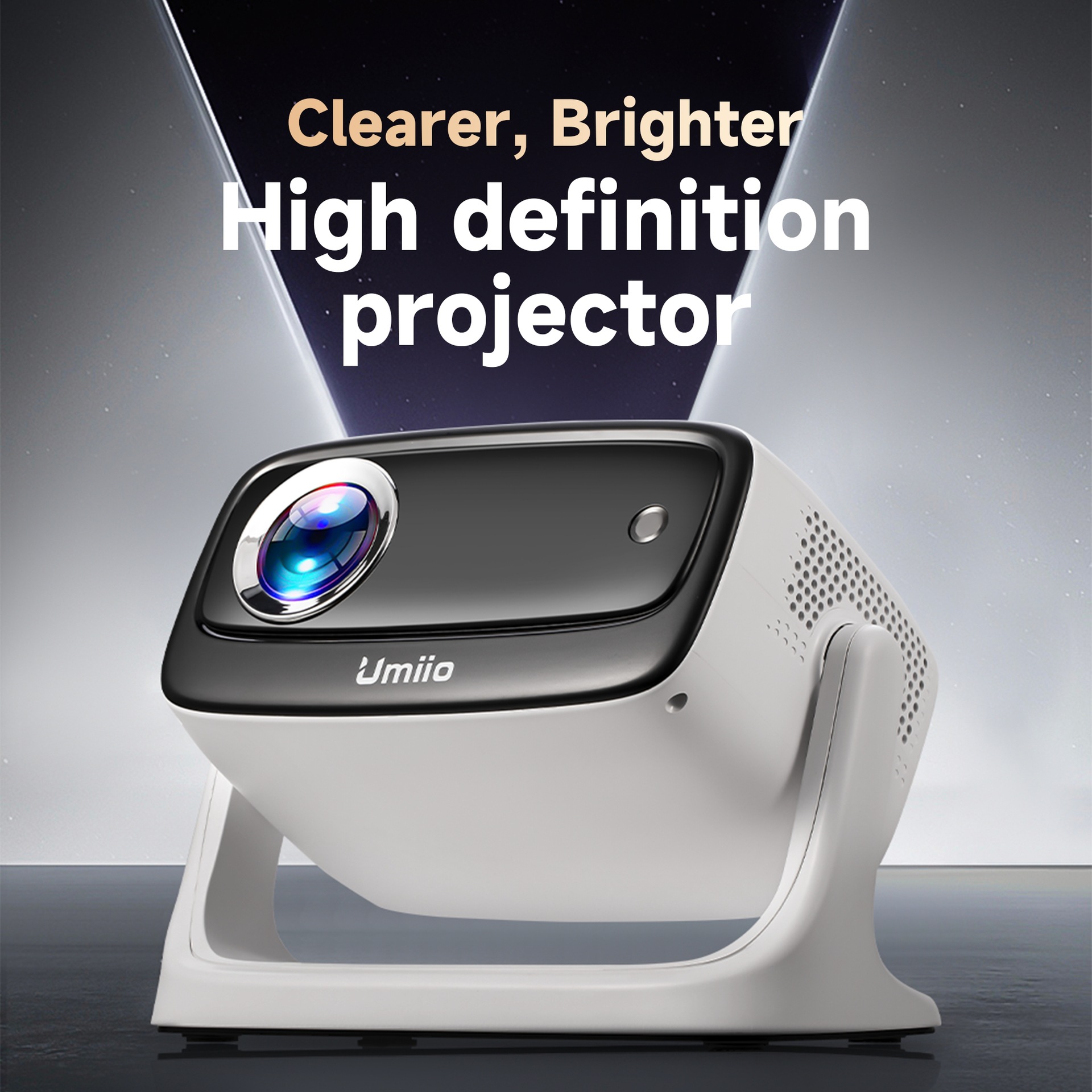 Proyector transfronterizo HY300PRO A008 Smart Mini portátil para el hogar Proyector al aire libre 4K Ultra HD