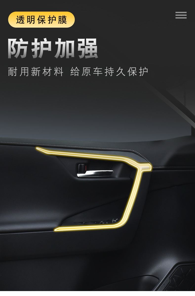 TPU Protective Film for Toyota RAV4 20-25 Center Console Screen
