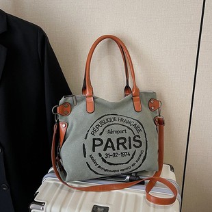 New Women's Bag Retro Fashion Portable Large Capacity Summer New Casual Retro Versatile Canvas Bag Shoulder Bag for Women