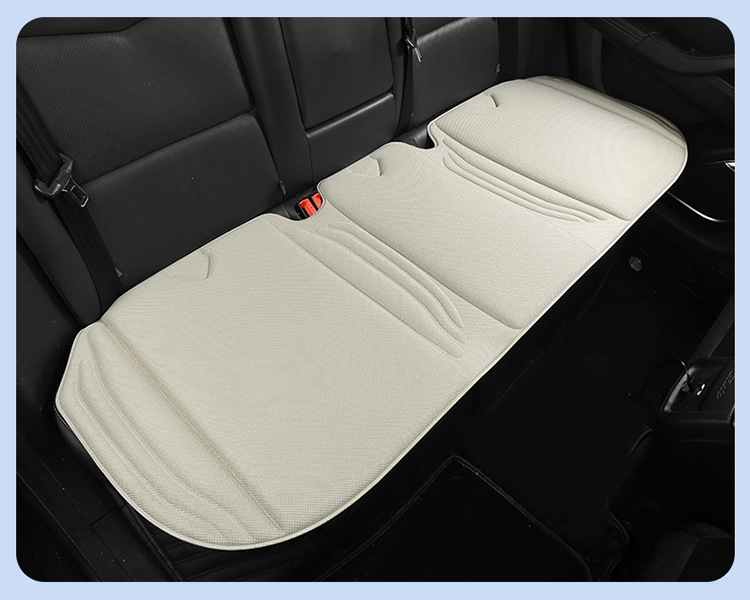 Seaweed fiber car seat cushion, universal for all seasons, latex cotton square cushion, non-slip, three-piece set for autumn and winter, breathable for the rear seat in summer