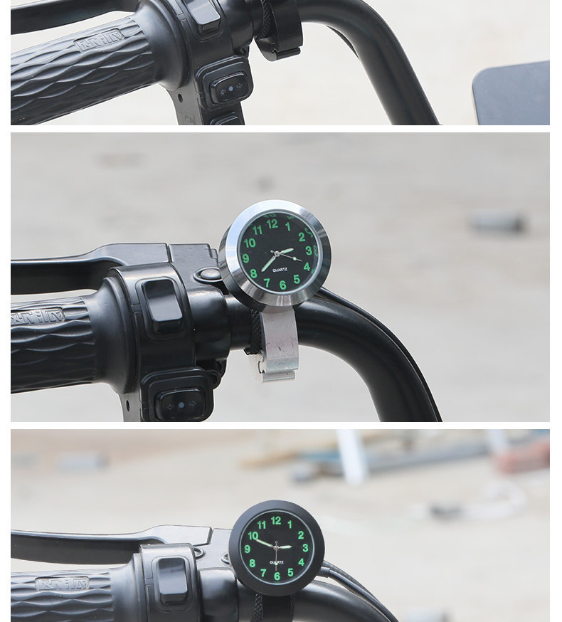 Electric Vehicle On-Board Time Display Clock, Tricycle Timetable, Motorcycle Waterproof Quartz Watch, Universal