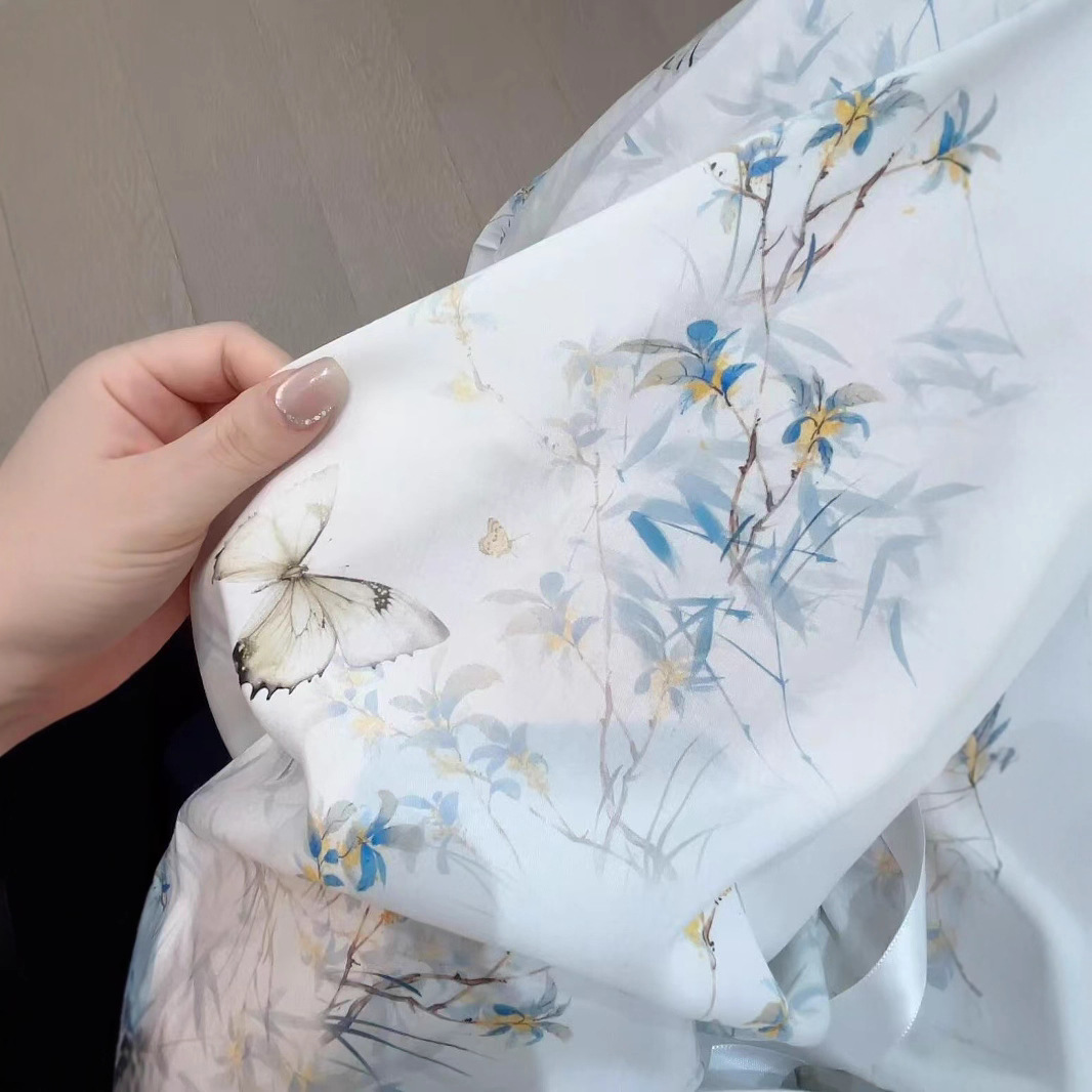 Nuevos pantalones de seda casuales estampados para mujer, pantalones de pierna recta delgados perezosos de verano, pantalones de pierna ancha delgados, pantalones para caminar delgados