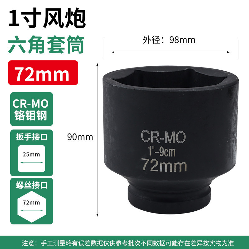 1 pulgada de manga 72mm