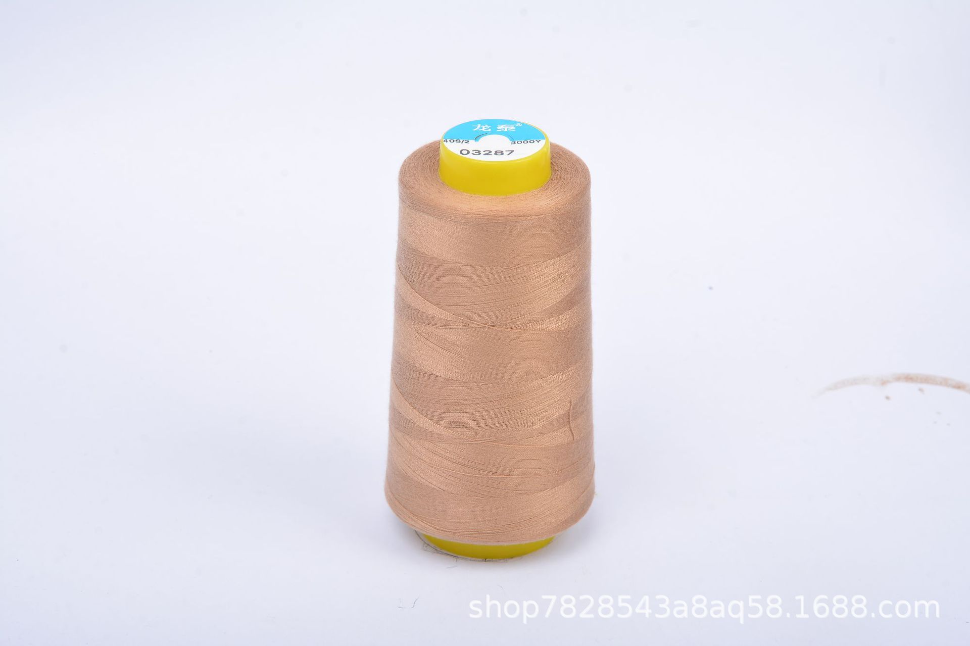 402 Liu Qing 3000 yardas línea de costura serie marrón línea especial de fábrica de ropa línea de máquina de coser de alta velocidad