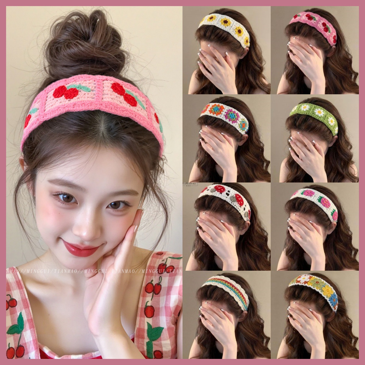 Ins-style colorful bangs stickers 2026 new model simple long magic stickers anti-frizz large-sized hair patch