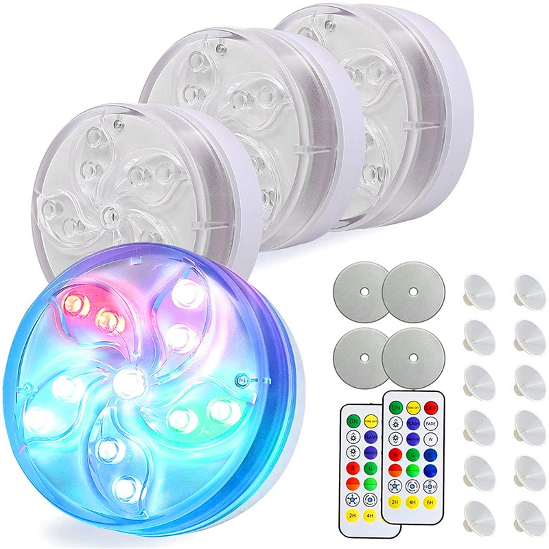 Новый светодиодный волшебный гоночный Радиочастотный пульт дистанционного управления RGB аквариум для дайвинга IP68 водонепроницаемый бассейн подводная ручка свет