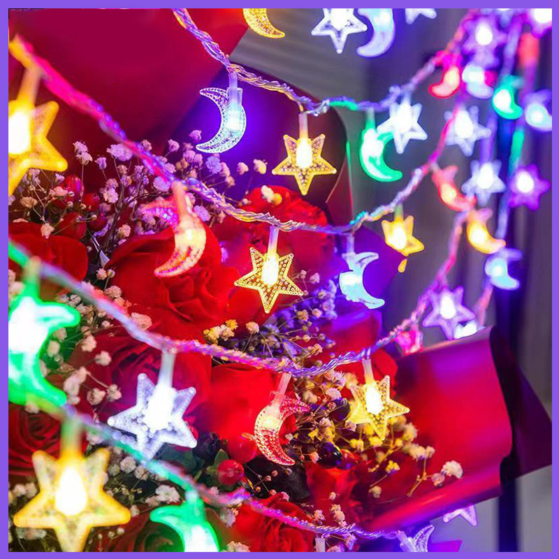 Navidad atmósfera decoración de patio solar lámpara de camping estrella lámpara de Año Nuevo LED lámpara de noche