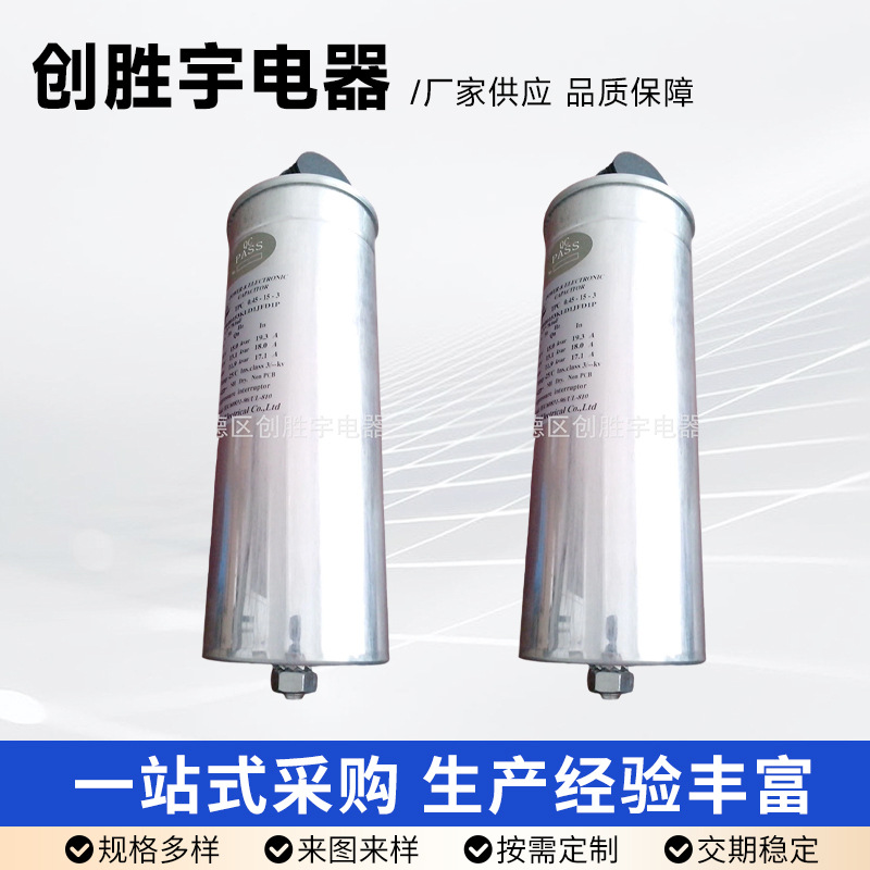 CSY电力电容器无功补偿滤波电容器0.45-15-3薄膜电容器