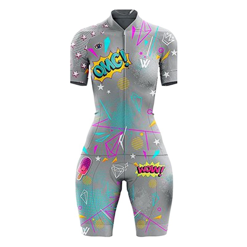 kafitt Triathlon Sportswear Jumpsuit Summer Women's Short-sleeved Mountain Road Car Slim-fit Riding Suit