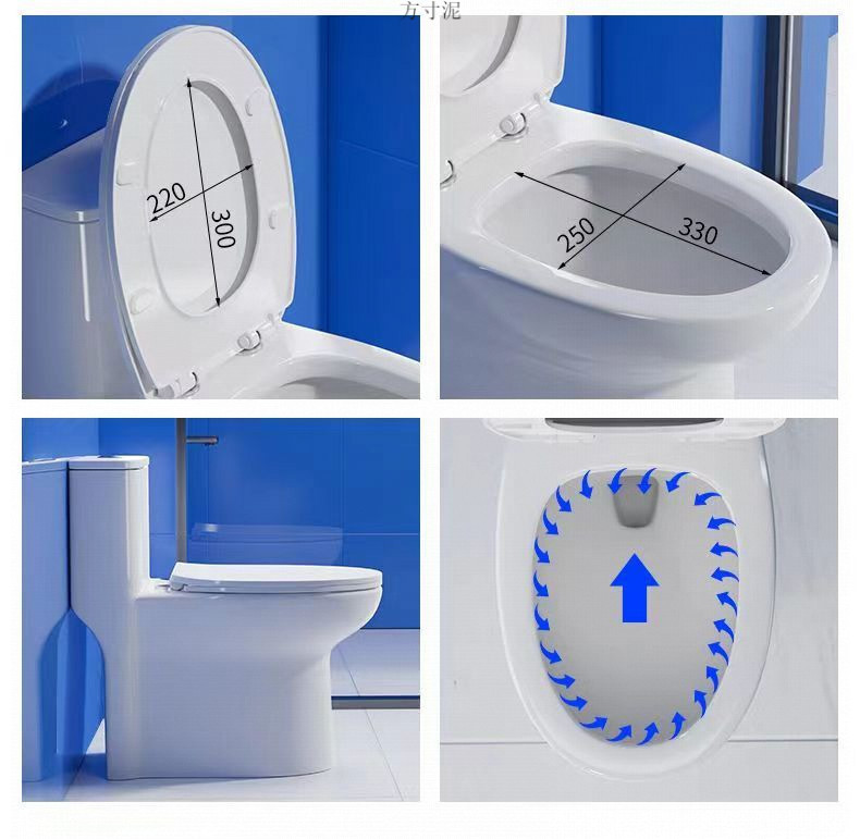 German FHFH toilet, first-class water efficiency 10.0, large sewage vortex outlet, anti-splash and anti-odor siphonic household toilet undefined