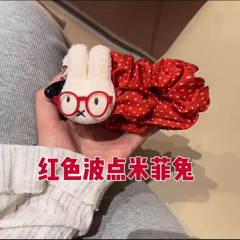 可爱波点米菲兔香蕉夹显发量盘发扎马尾夹鲨鱼夹子百搭发夹学生女|undefined