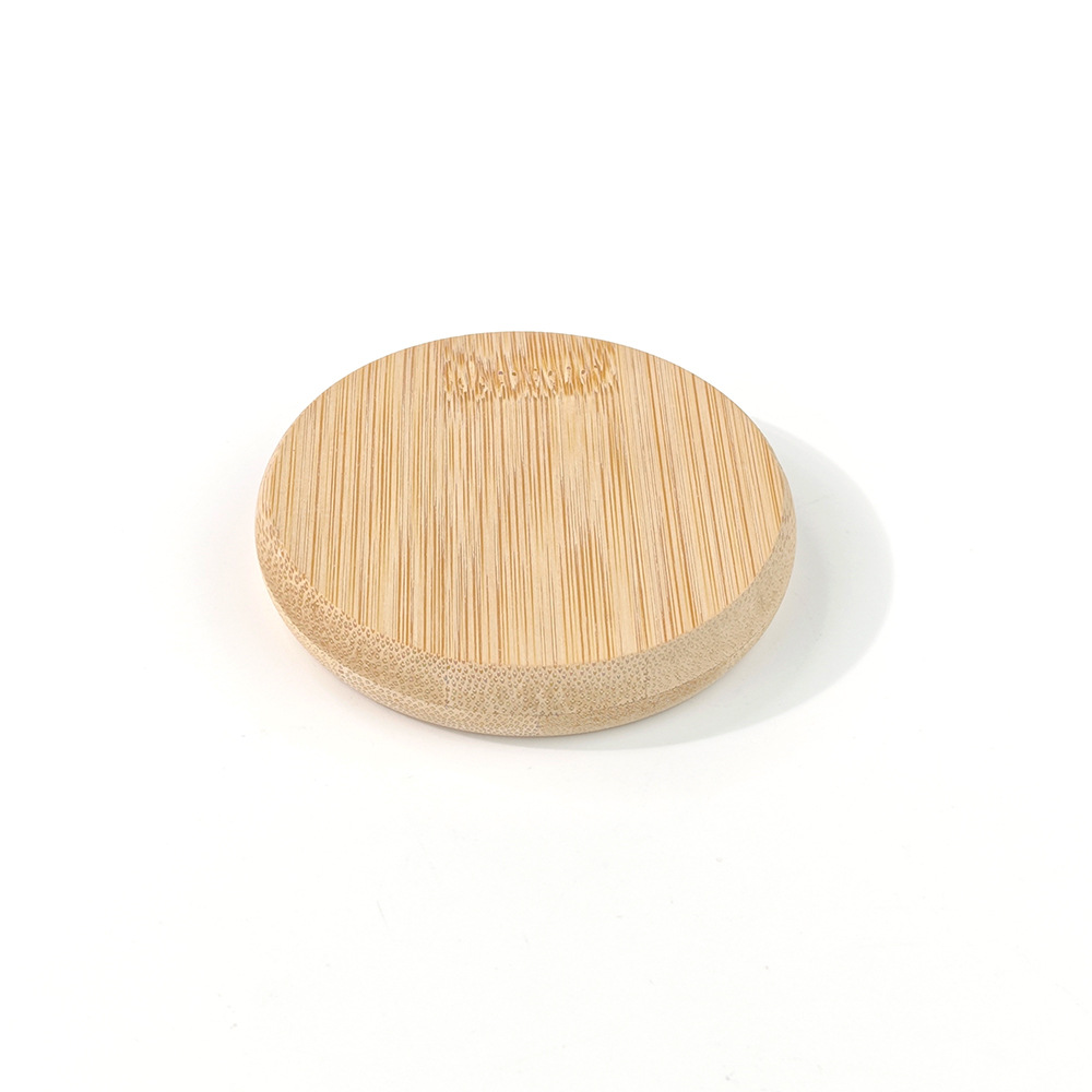 Nuevo producto de impresión de transferencia de calor creativo redondo de bambú y madera abertura de botellas magnéticas