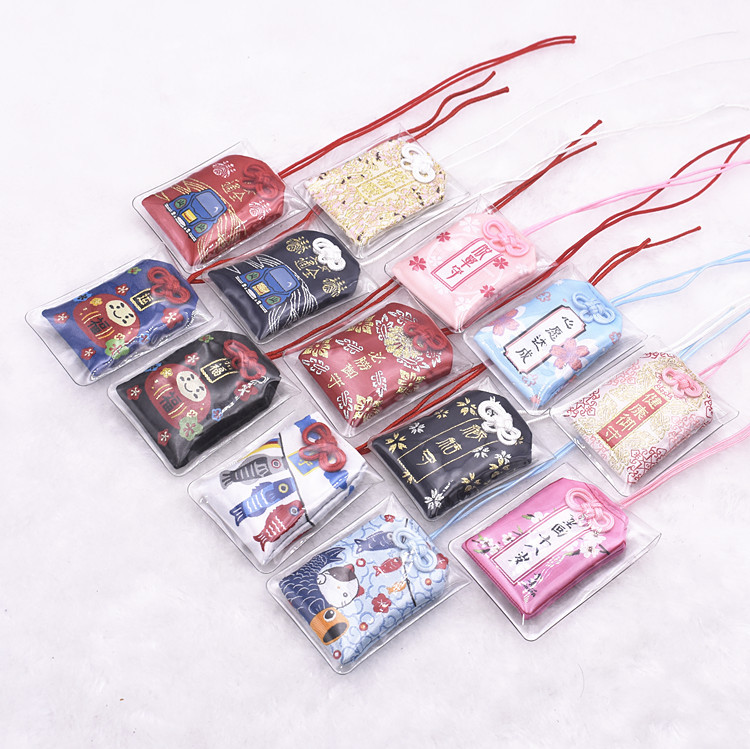 日本浅草寺御守祈福袋鲤鱼必胜健康开运挂件饰品日式祝福语包包挂