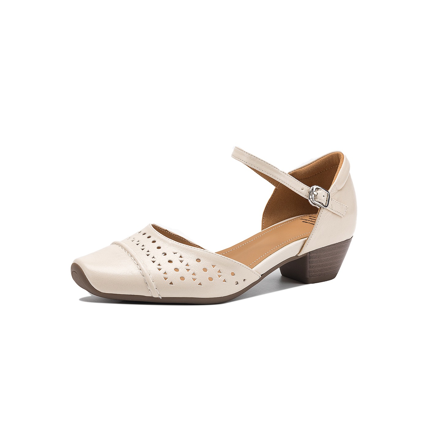 Sandal nữ da cừu mũi trùm gót thấp quai ngang một dây hở gót — màu tím