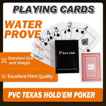 pvc德州扑克牌定做跨境娱乐场扑克牌防水抗弯折塑料扑克卡牌定制