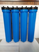 商用净水器20寸滤瓶商务净水机4分口6分口过滤桶带排气蓝色滤瓶