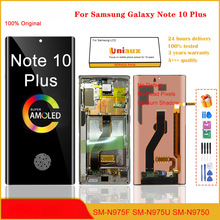 适用三星Galaxy Note10 Plus手机屏幕液晶显示屏外屏带框LCD总成