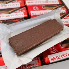 天津巧克力瓦夫老式威化餅干一盒40個包郵8090后懷舊地攤擺攤零食