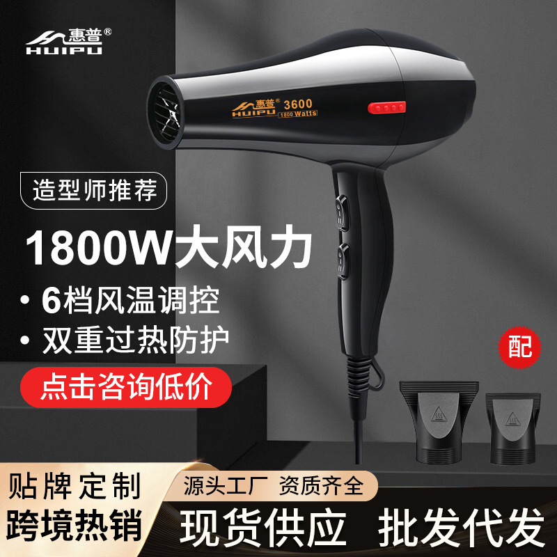 Hair dryer household mute dormitory anion constant temperature hair care large wind power hair salon quick-drying electric hair dryer