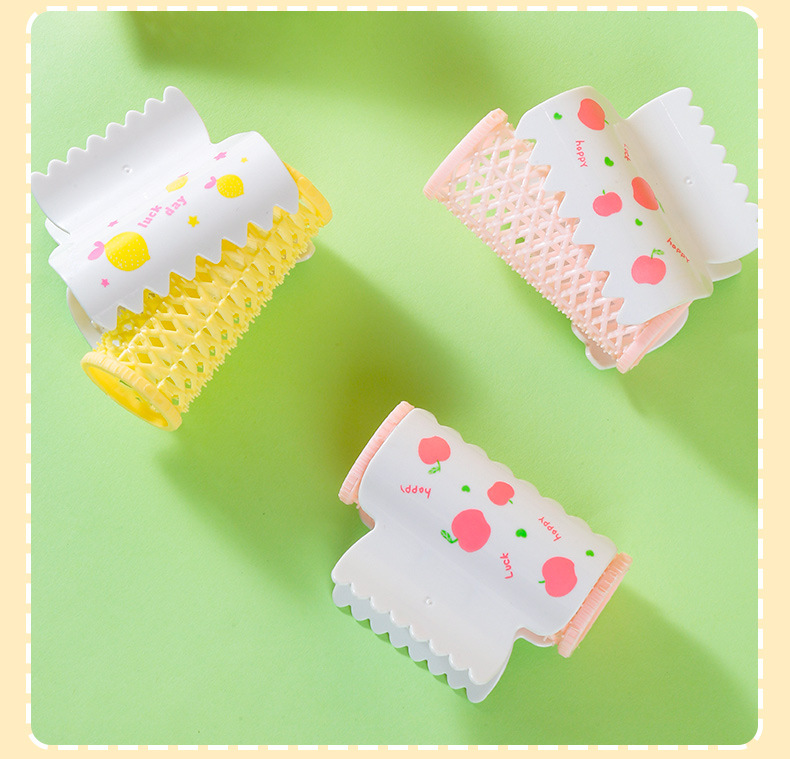 LMLTOP Fruit Pattern Hair Curler 2 sets DIY Air bangs Hair Curler Voluminous hair Clip SY107 undefined