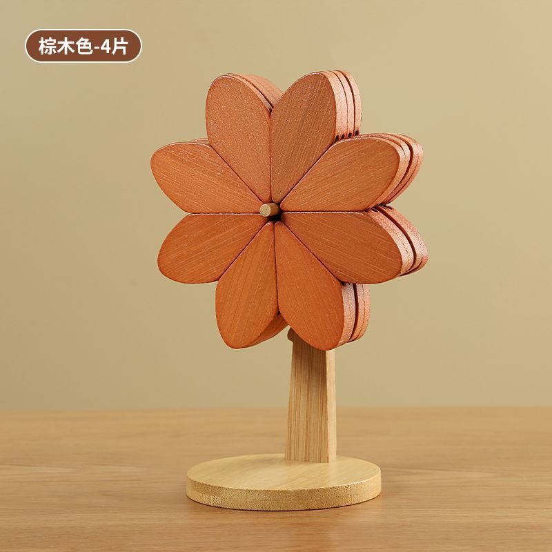 Molino de viento creativo transfronterizo almohadilla de aislamiento térmico resistente a quemaduras decoración de mesa de comedor doméstica alta sensación taza al por mayor