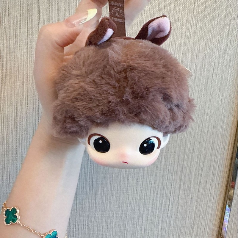 新しい小さな DIMOMO ヘッドかわいい漫画シリーズビニールプラスチックぬいぐるみキーホルダーブラインドボックスブラインドボックス|undefined