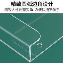 #@加宽挂壁式A4亚克力透明展示盒磁性a3纸文件资料架挂墙手机收纳