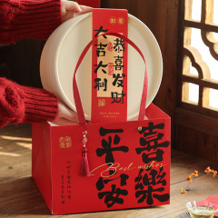 2025年新年礼箱包装空箱蛇年中国式焙煎菓子ビスケットキャンディー旧正月抱っこ桶