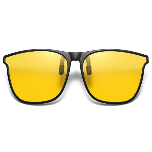 Polarized Sunglasses for Men and Women with TR90 Fashion Frame, Ideal for Driving and Fishing, Anti-Scatter Effect, Color-Changing Sunglass Clip