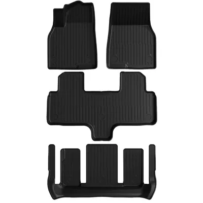 Trunk Mat: Model Y3Yl Front and Rear - renewed-version-of-model-yl-tpe-floor-mat-four-piece-set-high-quality-tpe