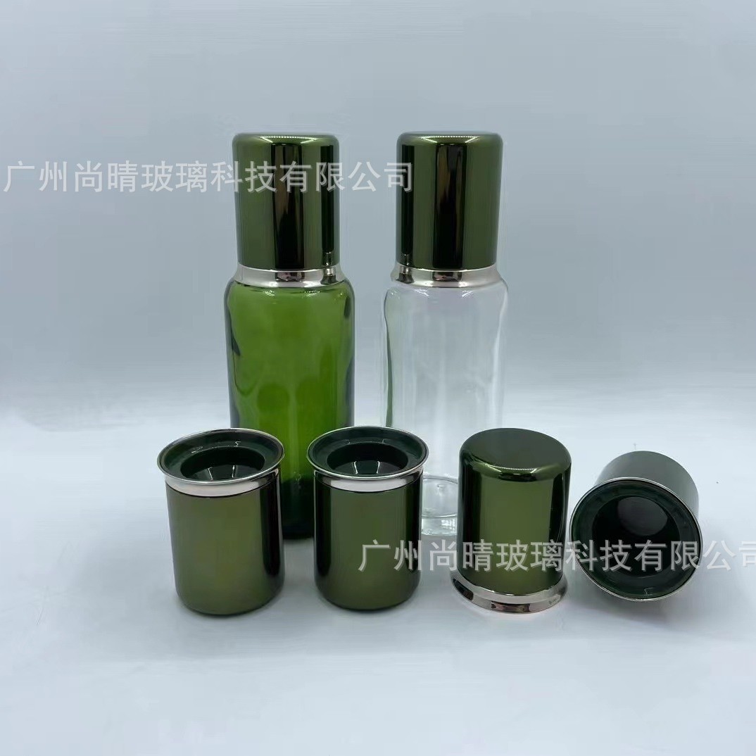 En stock nuevo 150ml esencia botella de agua de tóner esencia sub-embalaje botella de vidrio productos de cuidado de la piel material de embalaje