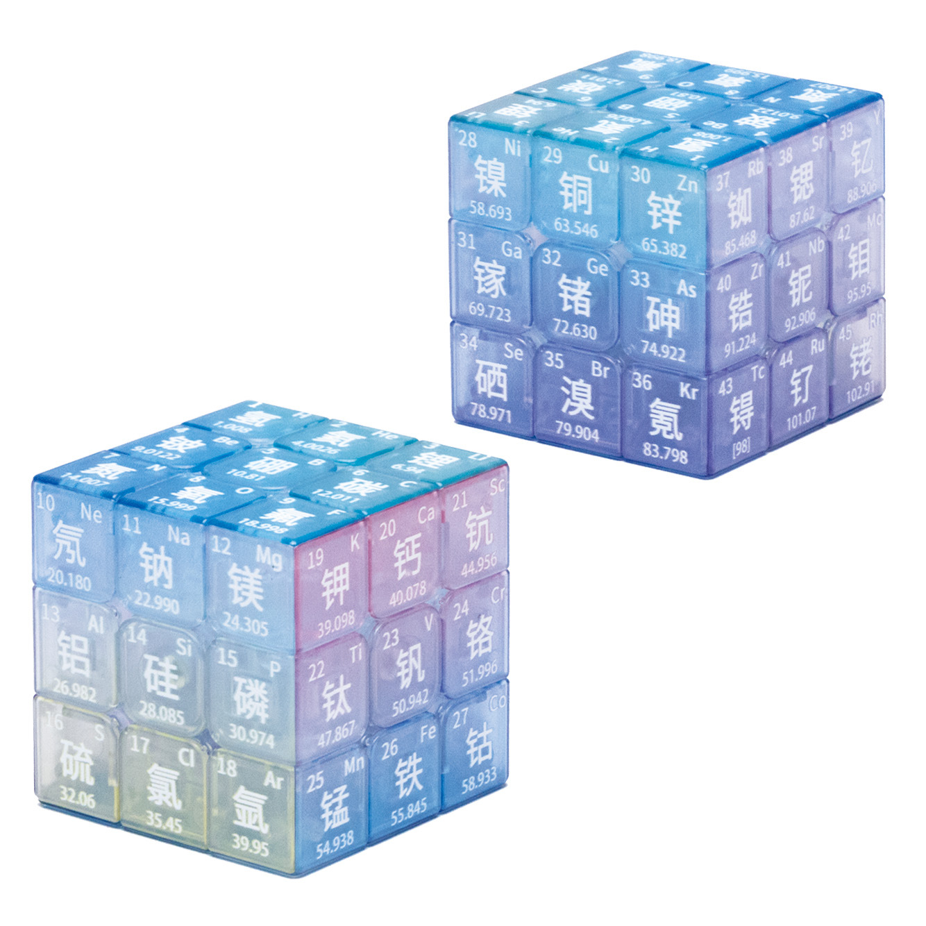 Elemento de tercer orden Cubo de Rubik Tabla periódica de elementos Estudiantes de secundaria y preparatoria aprenden a tener en cuenta la creatividad química personalizada 4 Cubo de Rubik