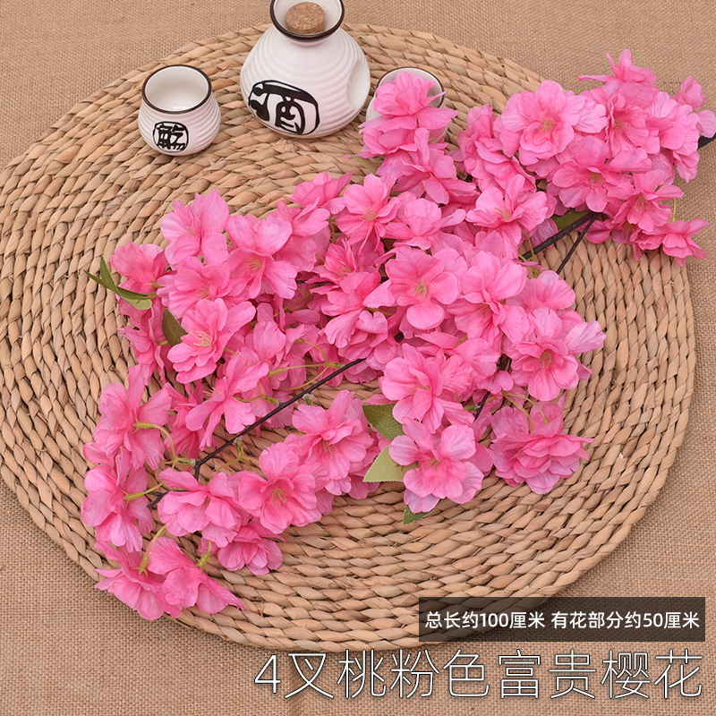 4 forks of rich peach pink