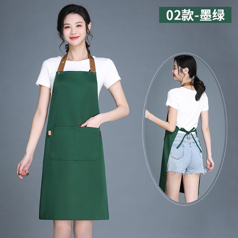 調節可能なエプロンロゴ印字スーパー果物従業員服飲食ミルクティー店作業服防水通気性|undefined