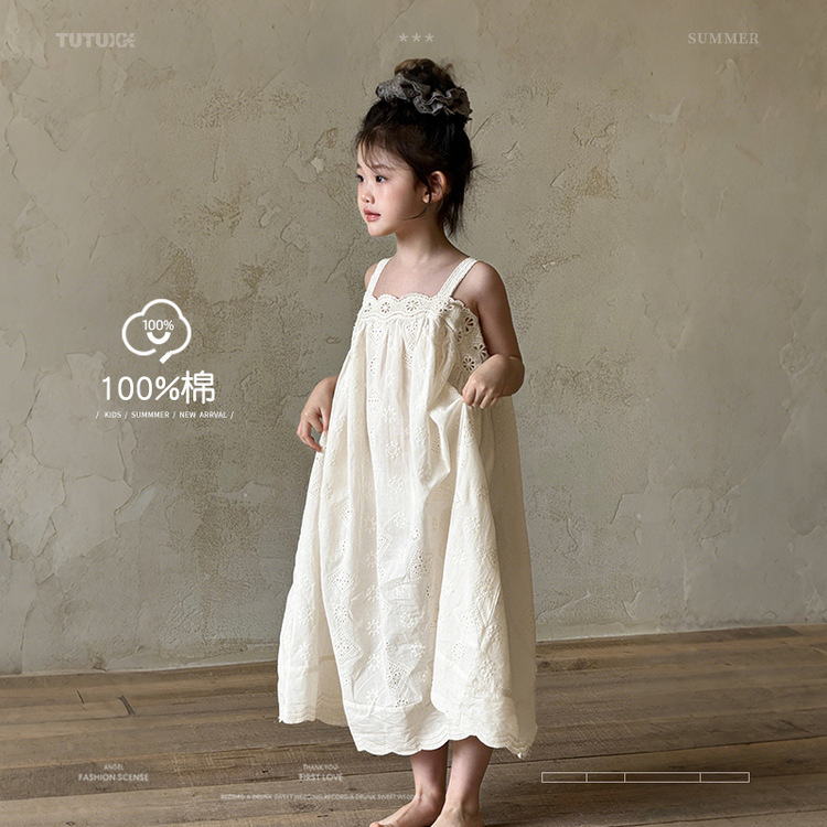 Tutu ゾウ子供服女の子スカート夏 2025 新しい子供ドレス女の子キャミソールドレス西洋スタイルの女の子|undefined