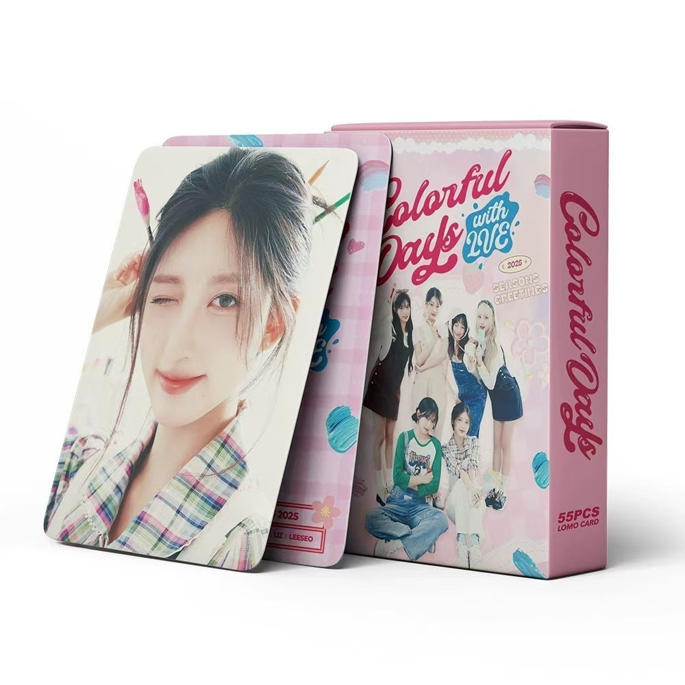 Cadena total, una gran cantidad de stock, 55 hojas de tinta BT SK IVE ATEEZ KPOP, estrellas coreanas alrededor de LOMO