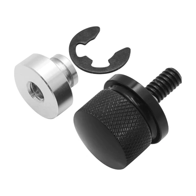 Motorcycle modified seat cushion screw nut rear fender seat cushion screw nut for Harley accessories (Motorcycle Safety Supplies) - a-black-set