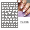 Nail stickers, fake nails, adhesive face blush for nails, suitable for import, new collection, 3D