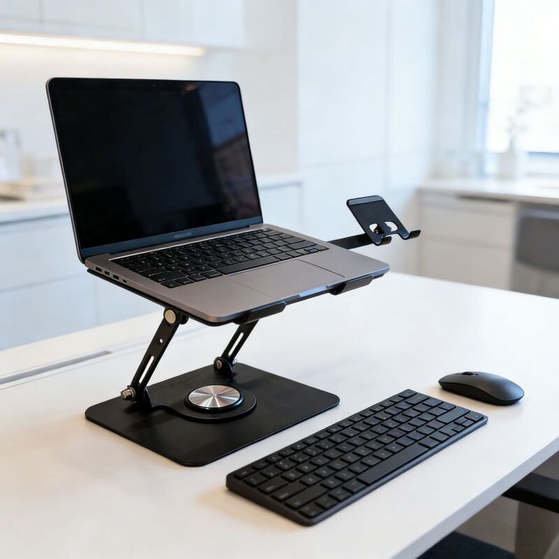 Docking station laptop stand 360 rotation with phone holder type-c port adjustable height support 7-in-1 360 ° Docking station laptop stand 360 rotation with phone holder type-c port adjustable height support 7-in-1 360 °