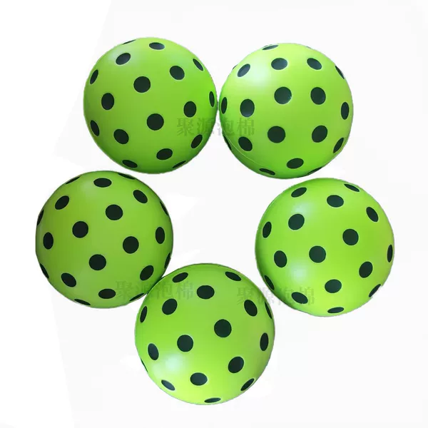 74mm Polyurethane Pu Silent Pickleball Solid Foam Hole Sponge Pickleball