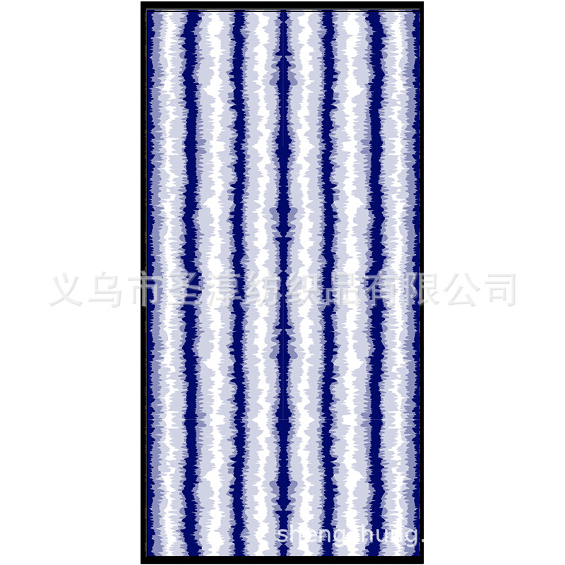 Toalla de baño de transferencia térmica de fibra ultrafina personalizada del fabricante Impresión completa Toalla grande Toalla de playa de impresión transfronteriza