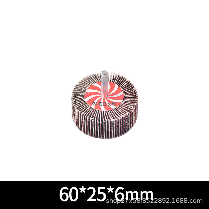 cabeza de molienda de obturación con mango de metal desoxidable pulido tela abrasiva cabeza de molienda de 6MM cilindro impulsor de eje con mango