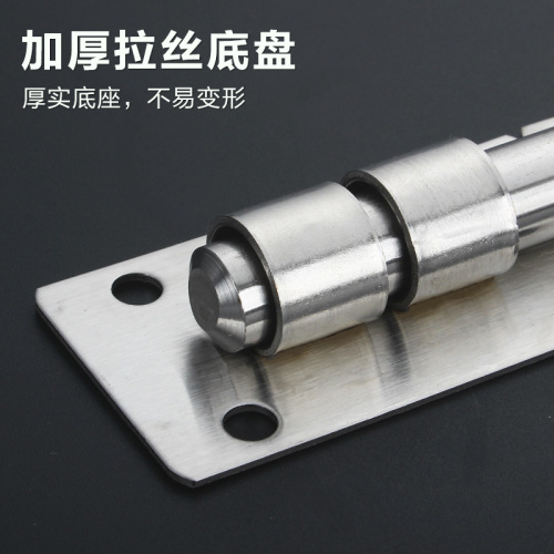 Surface-mounted thickened stainless steel latch extended locking door bolt anti-theft thickened 8-inch-20 inch heavy-duty latch door latch