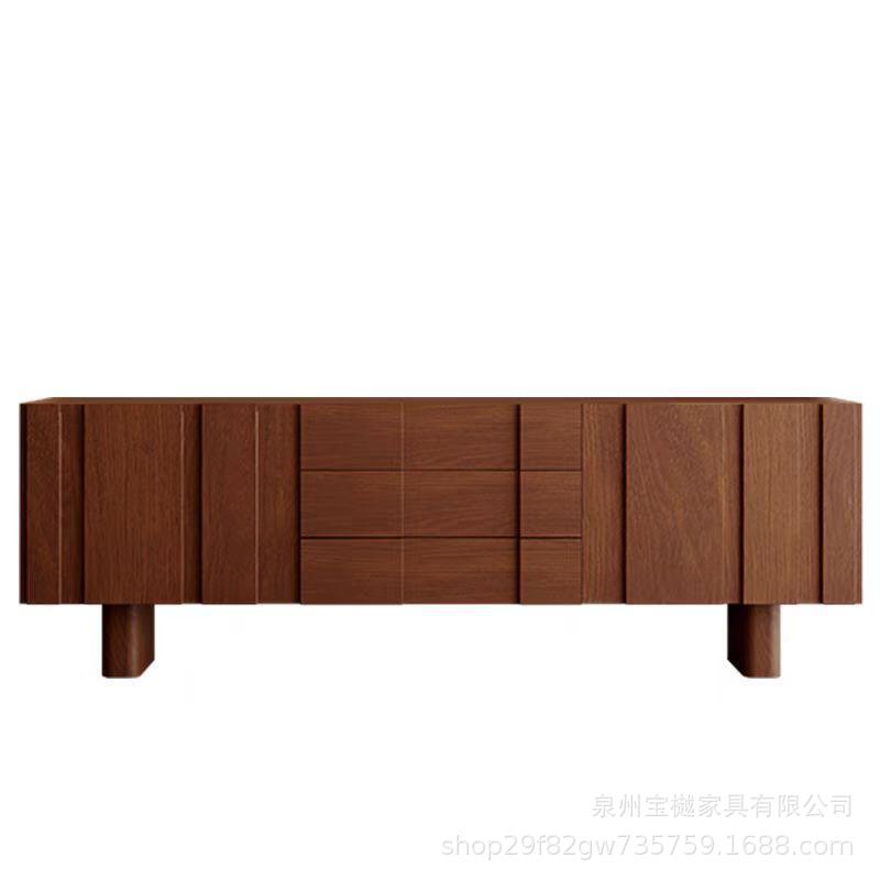 Medieval Style Furniture Solid Wood Retro Sideboard Storage Cabinet Living Room Storage Cabinet Floor Cabinet Wall Tv Cabinet