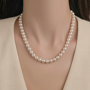 High-End Pearl Necklace for Women, Accessible Luxury, Classy Niche, New Style, Long Magnetic Buckle Clavicle Chain, Beautiful Gift for Women, Free Shipping