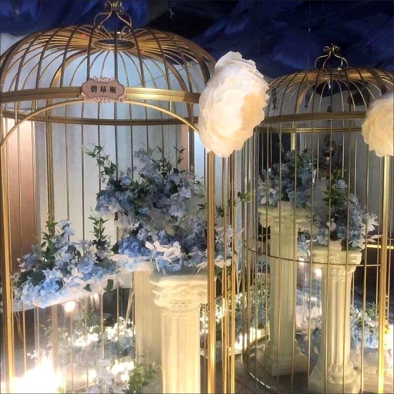 Iron Bird Cage Large Furnishings Extra Large Extra Large Restaurant Hot Pot Restaurant Outdoor Park Wedding Decoration Photography Decoration